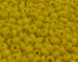 (image for) 11/0 Neon Yellow Opaque Glass Seed Beads, 1oz. bag