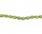 8x6mm Apple Green Faceted Oval Bead, 13" string 8x6mm Apple Green Faceted Oval Bead, 13" string