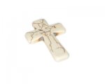 30 x 44mm White Dyed Turquoise Cross Pendant 30 x 44mm White Dyed Turquoise Cross Pendant