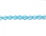 8mm Turquoise Faceted Round Glass Bead, 13" string 8mm Turquoise Faceted Round Glass Bead, 13" string
