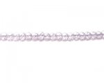 6x4mm Pink Pressed Glass Rondelle Bead, 13" string 6x4mm Pink Pressed Glass Rondelle Bead, 13" string