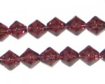 8mm Plum Bi-cone Fire Polish Glass Bead 8mm Plum Bi-cone Fire Polish Glass Bead