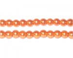 6mm Round Light Bronze Glass Pearl Bead, approx 78 beads 6mm Round Light Bronze Glass Pearl Bead, approx 78 beads
