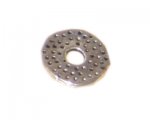 12mm Silver Spotted Disc with Hole Metal Bead - 12 Beads 12mm Silver Spotted Disc with Hole Metal Bead - 12 Beads