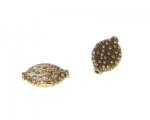 14 x 10mm Gold Metal Spacer Bead - 4 beads 14 x 10mm Gold Metal Spacer Bead - 4 beads