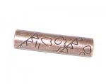 32 x 8mm Copper Metal Spacer Tube - 1 bead 32 x 8mm Copper Metal Spacer Tube - 1 bead