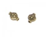 10 x 8mm Bronze Metal Spacer Bead - 6 beads 10 x 8mm Bronze Metal Spacer Bead - 6 beads