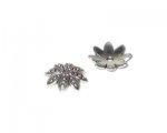 14mm Silver Petal Bead Cap, 10 caps 14mm Silver Petal Bead Cap, 10 caps