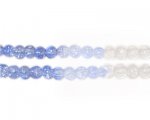 6mm Blue to Crystal Crackle Glass Bead, no returns! 6mm Blue to Crystal Crackle Glass Bead, no returns!