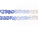 8mm Blue to Crystal Crackle Glass Bead, no returns! 8mm Blue to Crystal Crackle Glass Bead, no returns!