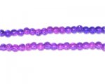 4mm Purple / Violet Crackle Glass Bead, 16" string. No Returns! 4mm Purple / Violet Crackle Glass Bead, 16" string. No Returns!