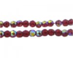 5mm Red Round AB Finish Fire Polish Bead, 2 x 13" string 5mm Red Round AB Finish Fire Polish Bead, 2 x 13" string