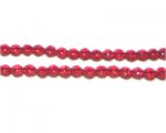 4mm Red Faceted Round Glass Bead, 12" string 4mm Red Faceted Round Glass Bead, 12" string