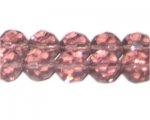 16mm Mauve Faceted Round Glass Beads, 13" string 16mm Mauve Faceted Round Glass Beads, 13" string