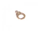 12 x 10mm Silver Handcuff Metal Charm - 4 charms 12 x 10mm Silver Handcuff Metal Charm - 4 charms
