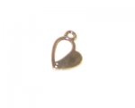 12 x 16mm Silver Open Heart Metal Charm - 4 charms 12 x 16mm Silver Open Heart Metal Charm - 4 charms