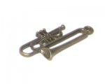 14 x 34mm Bronze Trumpet Pendant - 2 pendants 14 x 34mm Bronze Trumpet Pendant - 2 pendants