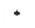 14mm Black Onyx Flower Gemstone Pendant with bail 14mm Black Onyx Flower Gemstone Pendant with bail