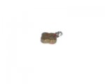 14mm Unikite Flower Gemstone Pendant with bail 14mm Unikite Flower Gemstone Pendant with bail