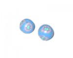 12mm Turquoise Floral Polymer Clay Bead, 10 beads 12mm Turquoise Floral Polymer Clay Bead, 10 beads