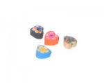 6mm Color Heart Polymer Clay Bead, 10 beads 6mm Color Heart Polymer Clay Bead, 10 beads