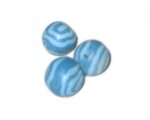 14mm Turquoise Stripe Polymer Clay Bead, 10 beads 14mm Turquoise Stripe Polymer Clay Bead, 10 beads