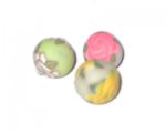 16mm Color Rose Polymer Clay Bead, 10 beads 16mm Color Rose Polymer Clay Bead, 10 beads