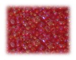 6/0 Bright Red Rainbow Luster Glass Seed Beads, 1 oz. bag 6/0 Bright Red Rainbow Luster Glass Seed Beads, 1 oz. bag