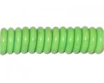 14mm Apple Green Heishi Beads - 14 beads 14mm Apple Green Heishi Beads - 14 beads