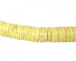 10mm Yellow Heishi Beads - 2.5" string 10mm Yellow Heishi Beads - 2.5" string