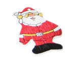 42 x 28mm Red Wood Santa, 4 ornaments 42 x 28mm Red Wood Santa, 4 ornaments
