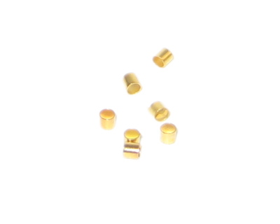 (image for) 3mm Gold-Coated Crimp Tubes - approx. 250 tubes