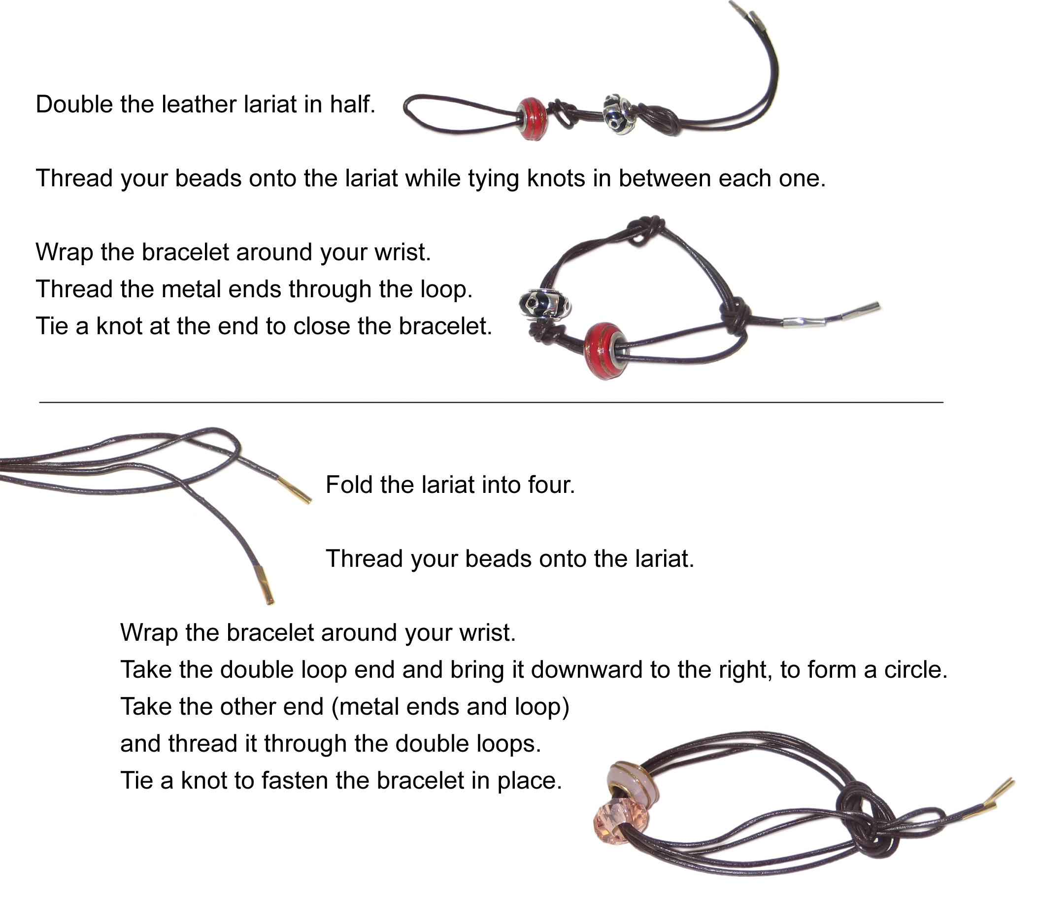 How to make a Lariat Bracelet