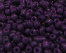 (image for) 11/0 Rich Purple Opaque Glass Seed Bead, 1oz. Bag