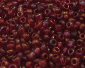 (image for) 11/0 Dark Red Luster Glass Seed Beads, 1oz. bag
