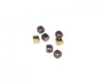 4mm Silver/Gold/Copper/Bronze Spacer Metal Cube Bead, approx. 10