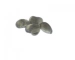 16mm Silver Foil Lampwork Heart Glass Bead, 4 beads 16mm Silver Foil Lampwork Heart Glass Bead, 4 beads