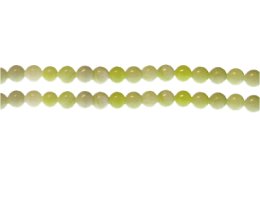 (image for) 6mm Light Green Gemstone Bead, approx. 33 beads