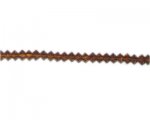 6 x 4mm Golden Brown Faceted Disc Glass Bead, 13" string 6 x 4mm Golden Brown Faceted Disc Glass Bead, 13" string