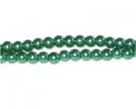 6mm Grass Green Glass Pearl Bead, approx. 78 beads 6mm Grass Green Glass Pearl Bead, approx. 78 beads