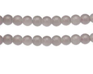 (image for) 10mm Deep Silver Jade-Style Glass Bead, approx. 21 beads
