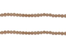 (image for) 4mm Latte Jade-Style Glass Bead, approx. 100 beads
