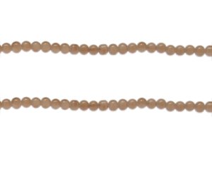 (image for) 4mm Latte Jade-Style Glass Bead, approx. 100 beads