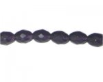 10 x 8mm Purple Faceted Oval Glass Bead, 7" string 10 x 8mm Purple Faceted Oval Glass Bead, 7" string