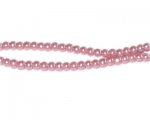 4mm Soft Pink Glass Pearl Bead, approx. 113 beads 4mm Soft Pink Glass Pearl Bead, approx. 113 beads