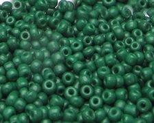 (image for) 11/0 Green Opaque Glass Seed Bead, 1oz. Bag