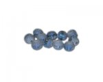 8mm Blue Gray Druzy-Style Electroplated w/line Bead, approx. 37 8mm Blue Gray Druzy-Style Electroplated w/line Bead, approx. 37