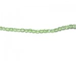 4mm Light Green Faceted Round Glass Bead, 2 x 13" strings 4mm Light Green Faceted Round Glass Bead, 2 x 13" strings