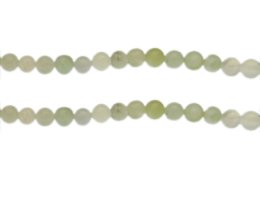 (image for) 6mm Soft Green Gemstone Bead, approx. 30 beads