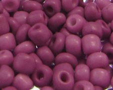 (image for) 6/0 Deep Violet Opaque Glass Seed Beads, 1oz. bag